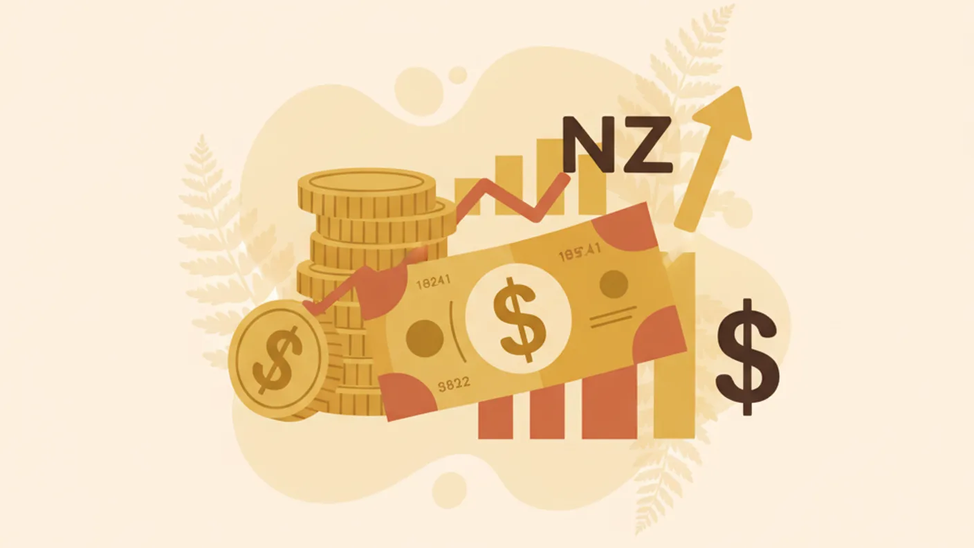 Illustration of a growing savings path with milestones