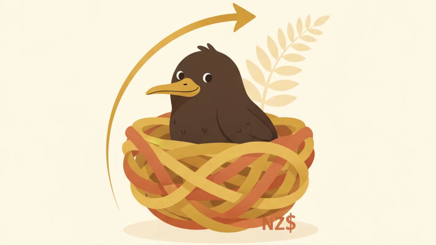 Switching KiwiSaver provider — warm illustration of a nest egg moving between two hands