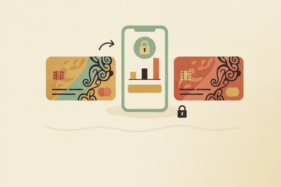 Choosing a bank, and an app to watch it, illustration
