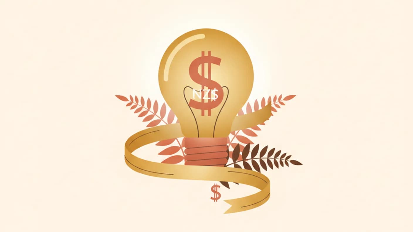 Best broadband NZ — warm illustration of a home router and wifi, NZ light